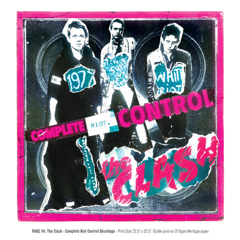 "Never Mind The Punk 45” - The Clash - Complete Riot Control Décollage (Limited Edition Print Signed by Mal-One)