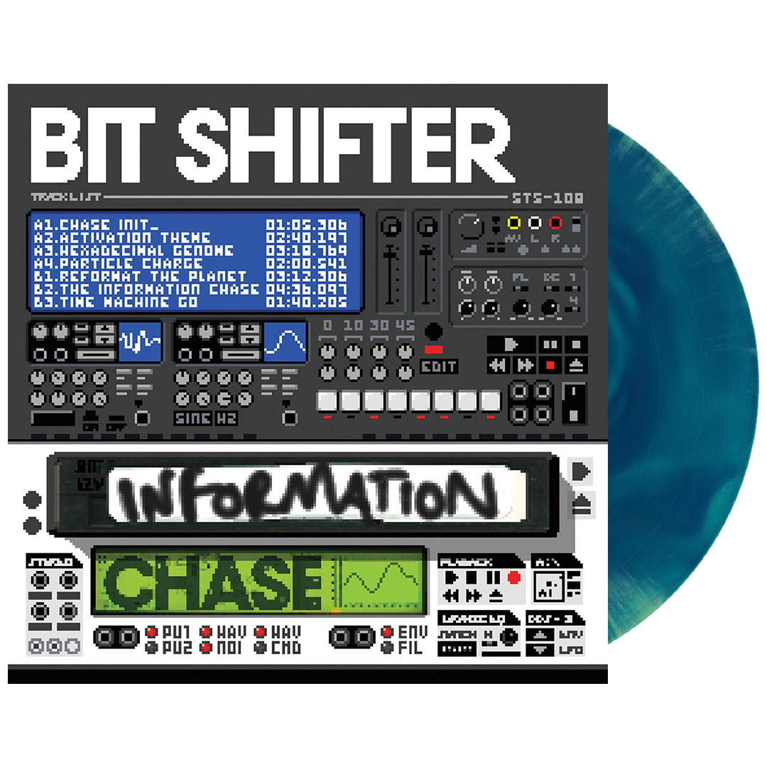 Bit Shifter - Information Chase EP [New 1x 12-inch Blue/Green Vinyl LP ...
