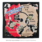 "Never Mind The Punk 45” - Sex Pistols - Anarchy in the UK Décollage (Limited Edition Print Signed by Mal-One)